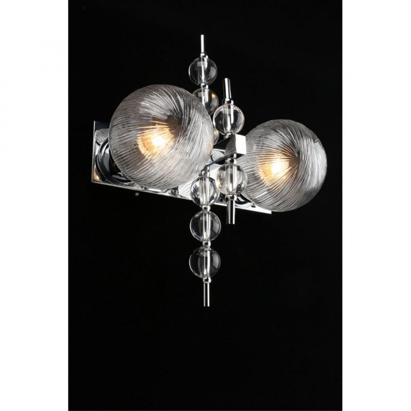 Бра 20*37*46 см, 2*E27, 40W, Aployt MELANI APL.821.01.02, хром