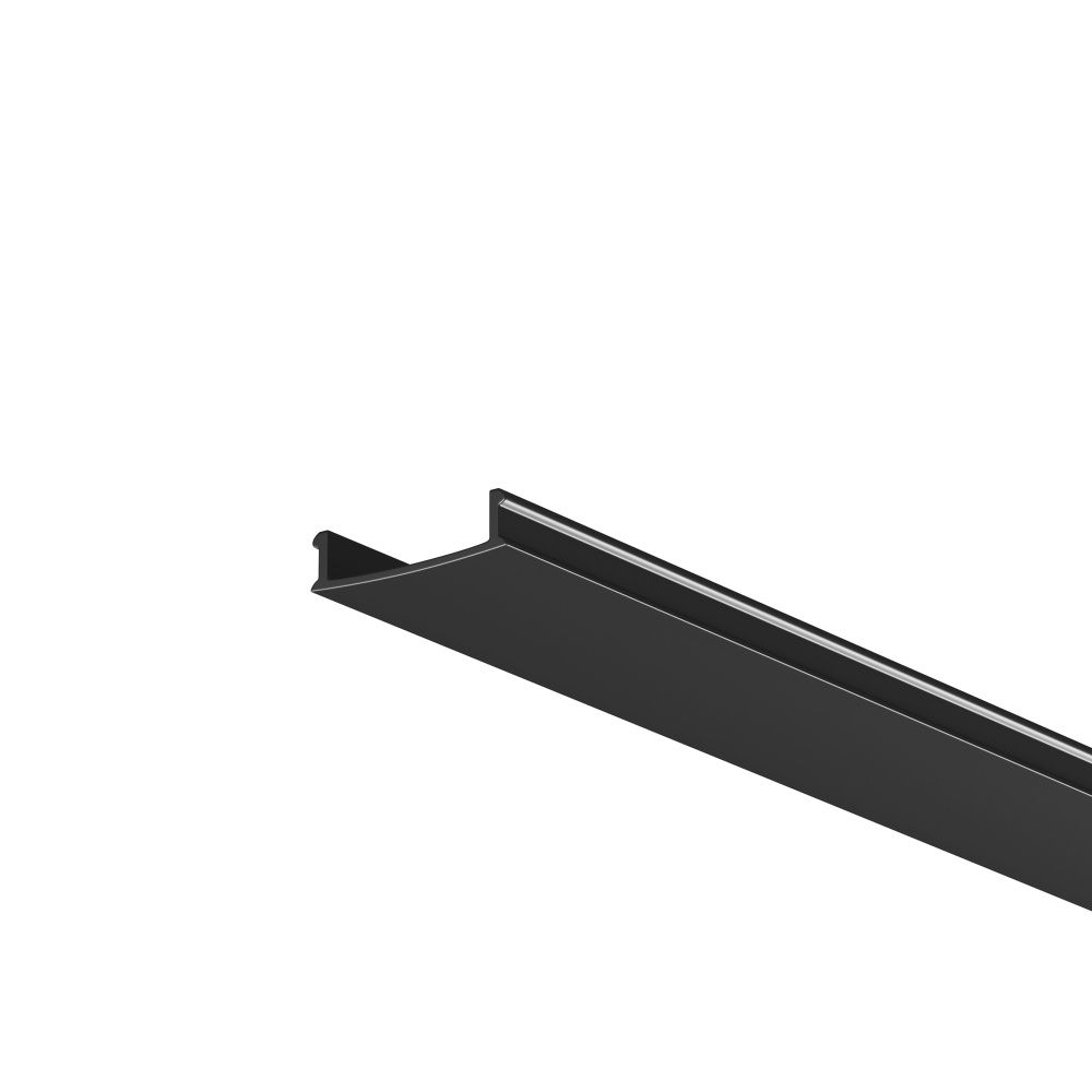 Рассеиватель для профиля 61×14 (Чёрный, 2 м), ALM-6114-B-DF-2M 642014, 200*2* см, Maytoni Led Strip 642014, Черный