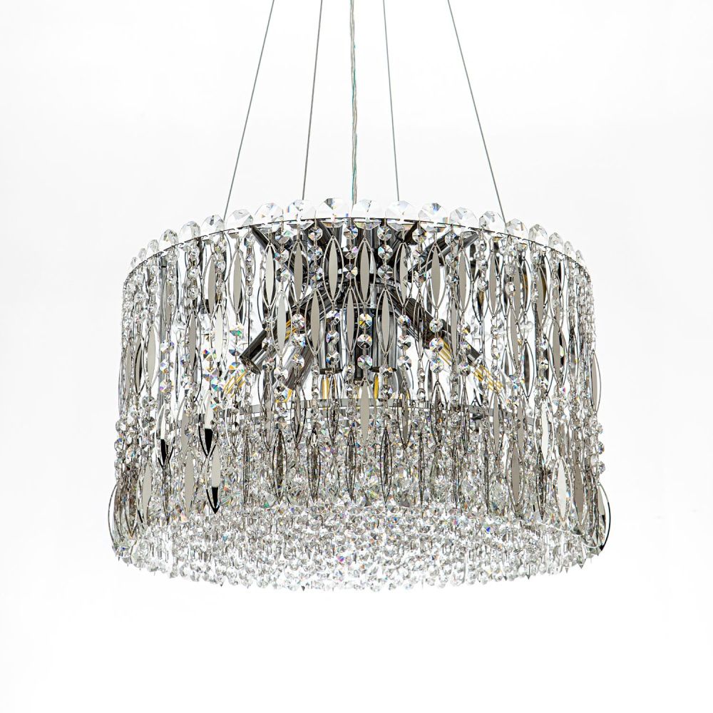 Подвесная люстра 50*50*125 см, Е14 9x40W, Хром MODELUX ML.315.9 CR