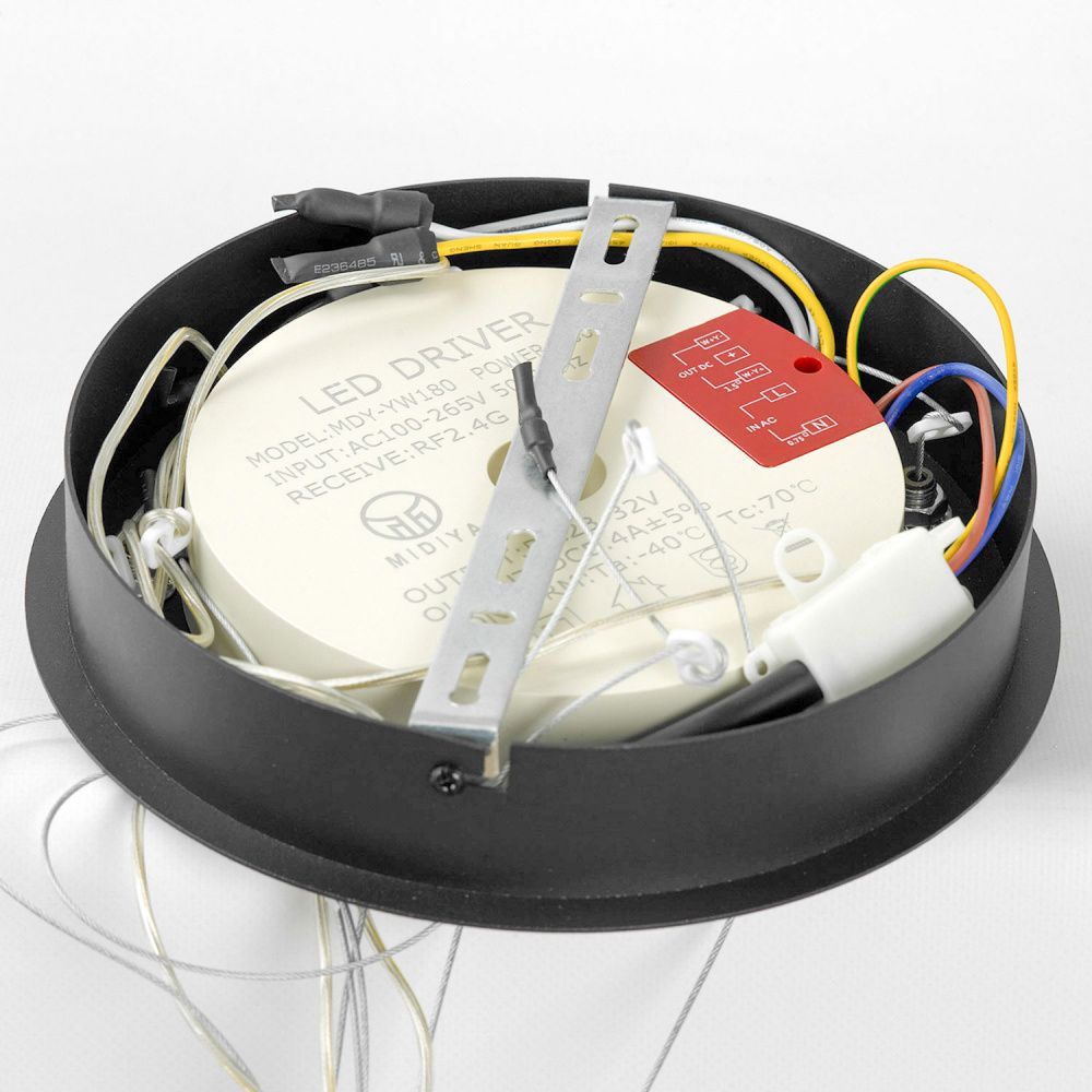 Люстра подвесная *81*70-150 см, 1*LED*113W, 3000-4300-5700K, Lussole Hale LSP-7380, матовое золото