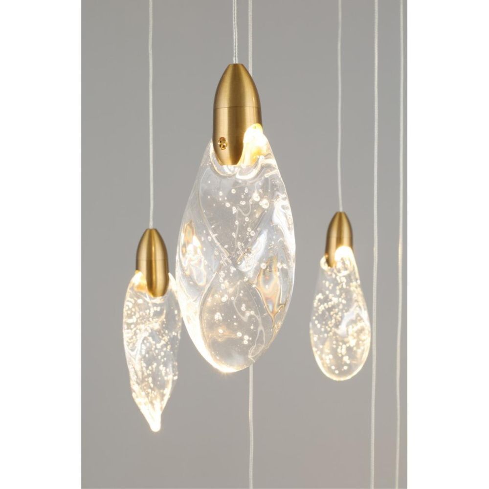 Светильник подвесной 50 см, 27W, 3500K, Aployt Julietta APL.083.06.27, латунь