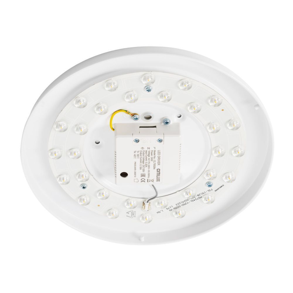 Светильник 30 см, 24W, 4000K, Citilux BART CL755290 LED, белый