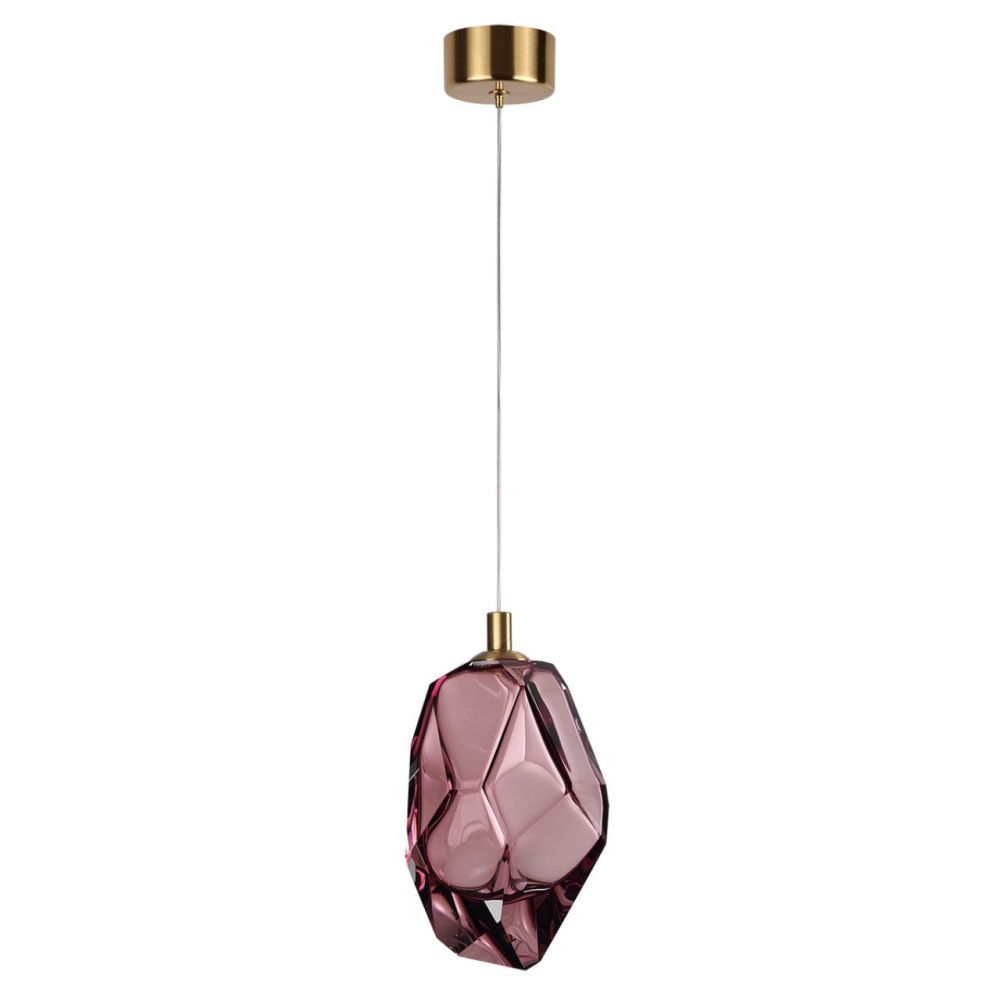 Подвесной светильник 14*21*250- см, 1*LED*4W, 3000K, Odeon Light Gemme 7113/4LA, цветной