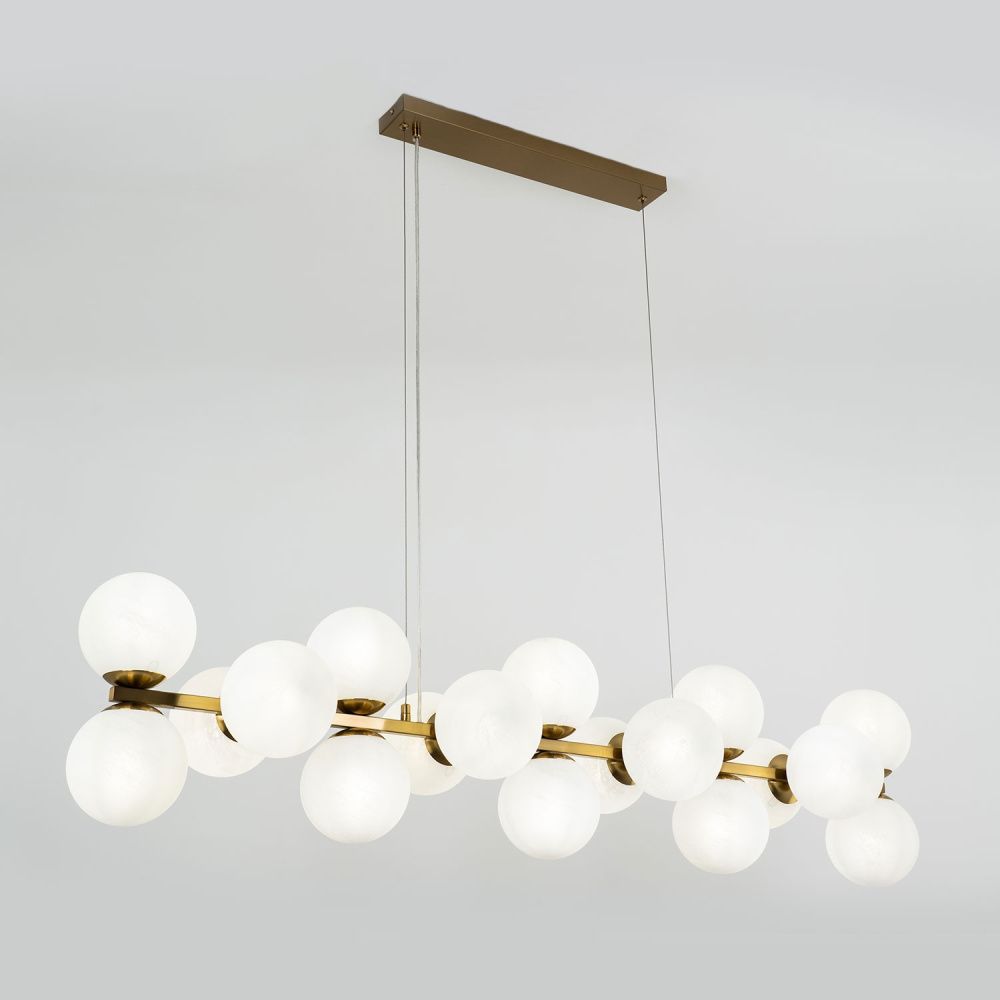 Подвесной светильник 28*125*80/120 см, 18*Е14 MODESTYLE MS.6117.18 BS латунь