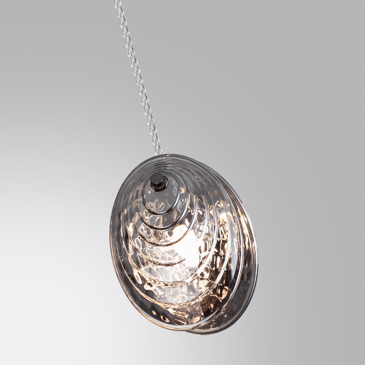 Подвес 11*11*147,5 см, 1 G9*40W, Odeon Light Mussels, черный 5038/1A