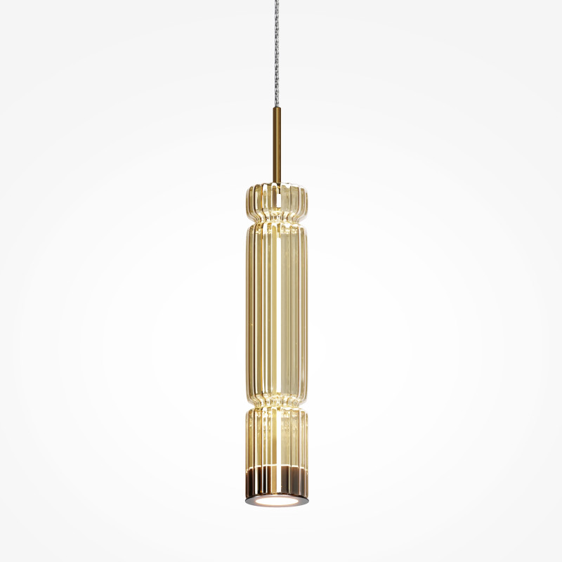 Светильник 8 см, 12W, 3000K, Maytoni MOD272PL-L12BS3K1, латунь
