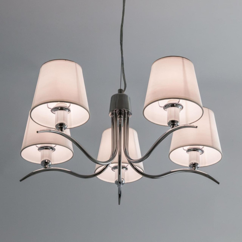 Подвесная люстра Citilux Эмма CL439151, диаметр 58 см, хром