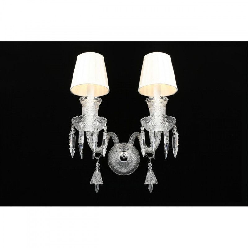 Бра 36*45 см, 2*E14, 40W, Aployt Lara APL.710.01.02, хром