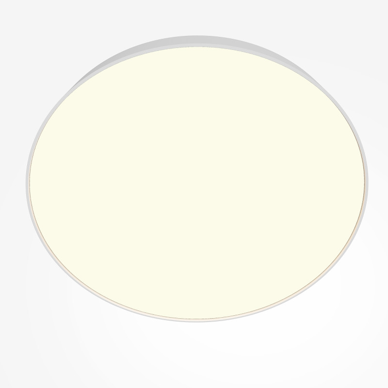 Накладной светильник 60*60*6 см, LED, 90W, 3000К, Maytoni Technical Zon C032CL-90W3K-RD-W белый