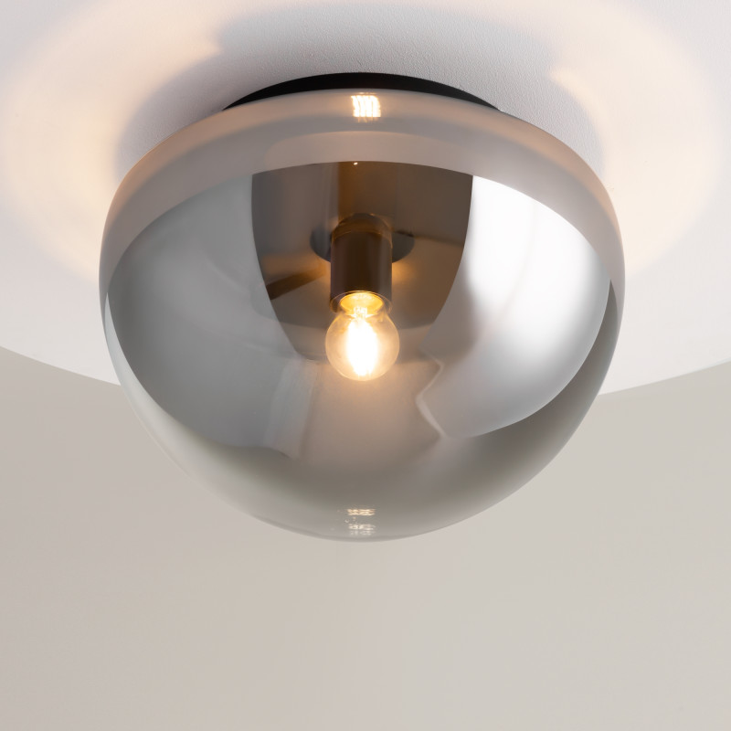 Накладной светильник 31,5*31,5*22 см, 1*E27, 60W, Maytoni Glassy MOD270CL-01B черный