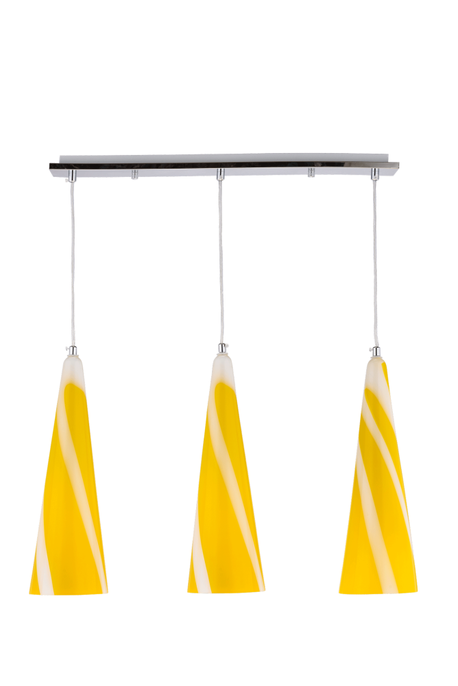 Люстра L660 x W130 x H400(1000), мм, 3*40W (120W), YELLOW(ЖЁЛТЫЙ) Sfera Sveta 5067/3 YELLOW