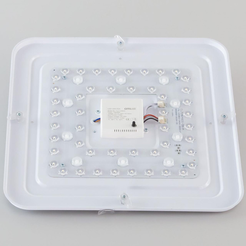 Светильник 38 см, 48W, 3000-5500К, 4100Lm, 16 м2 Citilux Симпла CL714K480G с пультом и RGB подсветкой 
