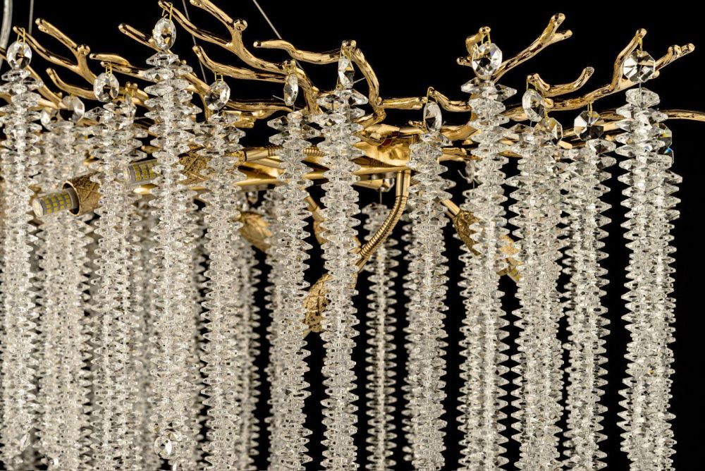 Люстра подвесная ** см, 14*G9*40W, Dio D`arte Tavenna Gold Tavenna H 1.5.120x40.100 G, золотой