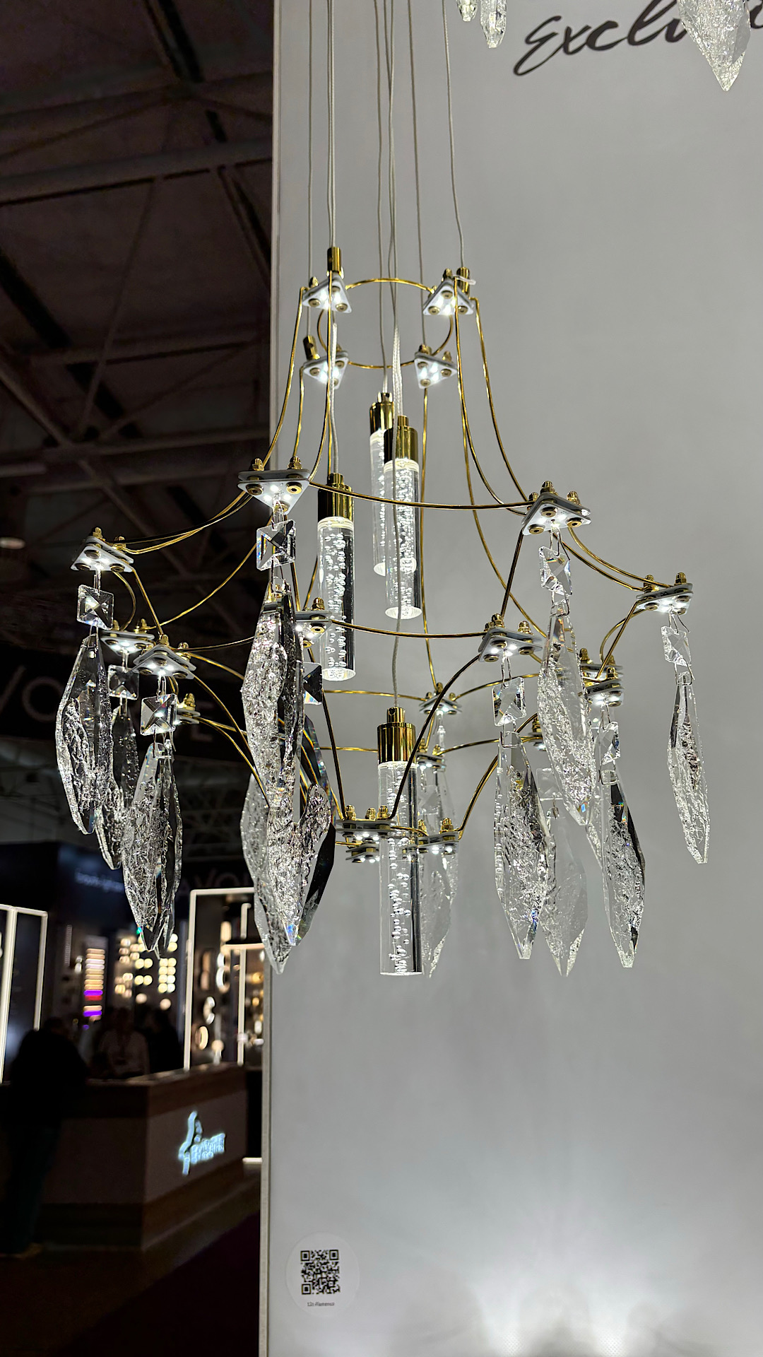 Потолочный светильник 103*LED*51W, 4000К, 4590lm Odeon Light Flamenco 7000/51CL, золото