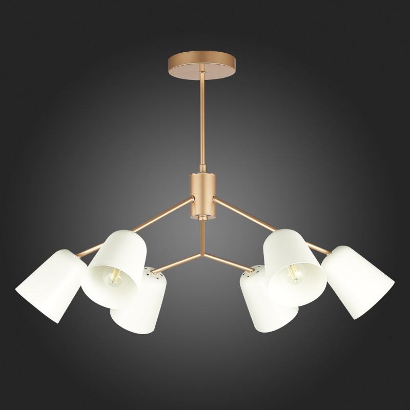 Люстра потолочная Evoluce Mario SLE155902-06 Золотистый