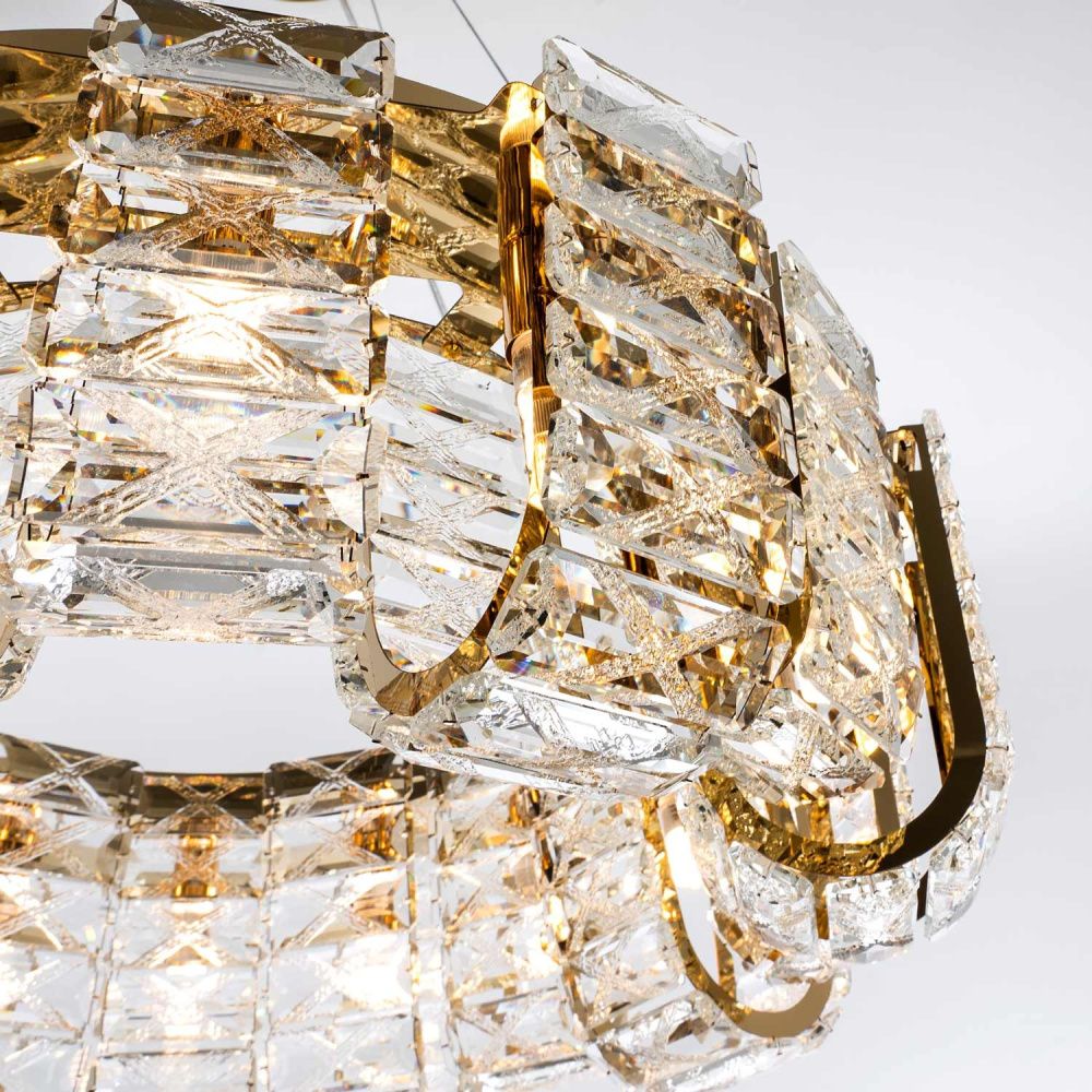 Подвесная люстра 60*50/120 см, 16*G9 MODELUX ML.755.16 GD золотор