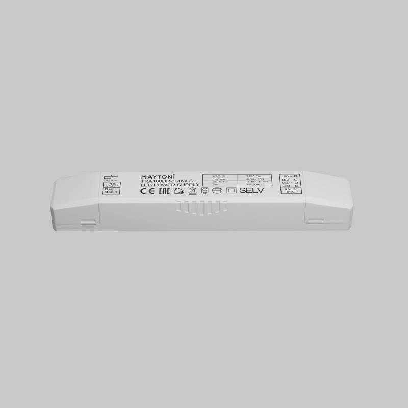 Блок питания 48В 3,8*22,7*3 см, 150W Maytoni Technical Power Supply Magnetic TRA160DR-150W-S белый
