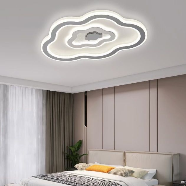 Светильник потолочный SAPFIR SPF-9465 WHITE/БЕЛЫЙ D500/H60/1LED/2*50W 2.4G MISTY 23-07