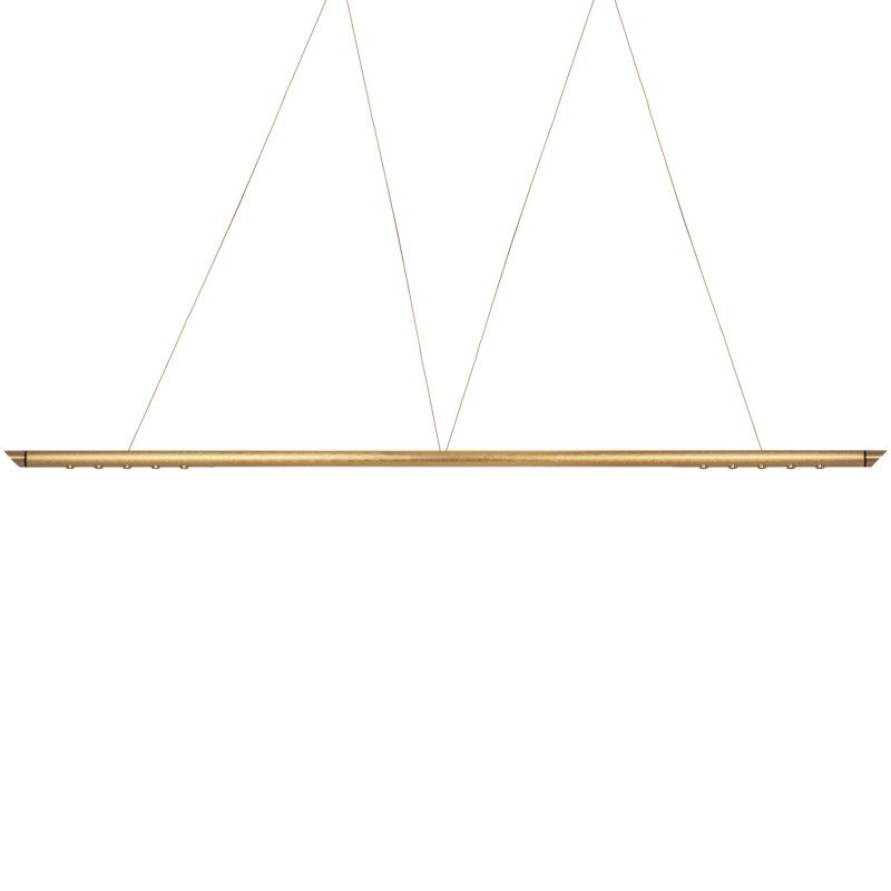 Линейный светильник 153,5*8*60-200 см, 1*LED*48W, 3000K, Lightstar Virata 814203, золотой