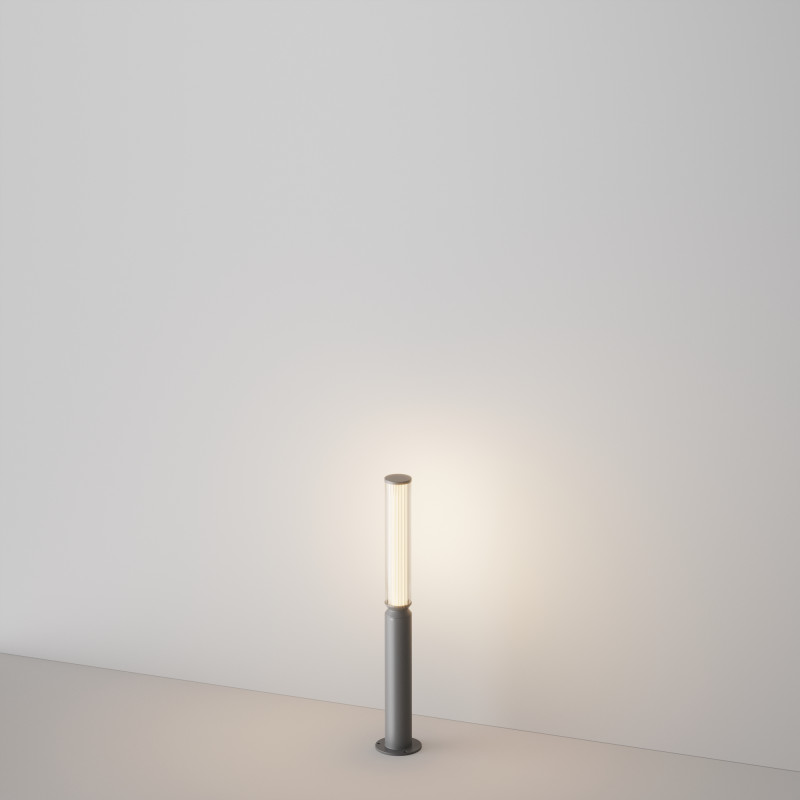 Садово-парковый светильник 7,5*78,5 см, LED, 12W, 3000К, Maytoni Lit O593FL-L12GF3K серый