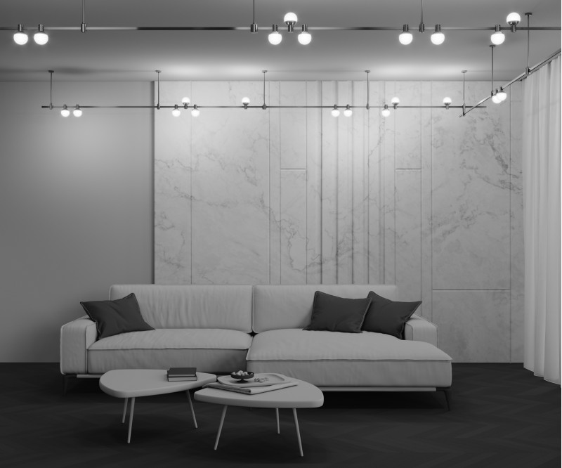 Трековый магнитный светодиодный светильник 8 см, 5W, 3000K, Maytoni Flarity Luna TR149-1-5W3K-BS, латунь