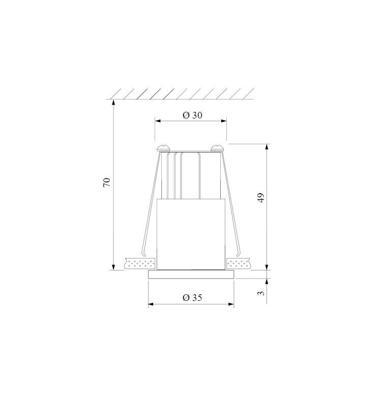Встраиваемый точечный светодиодный светильник 15269/LED Elektrostandard