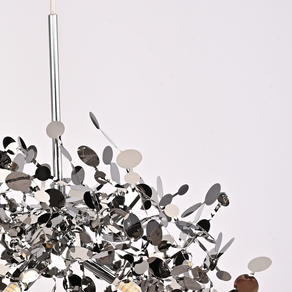 Подвесной светильник Tezani Argent Suspension Linear 80*40*40 см, 6*G9*40W, ImperiumLoft 40.1444, Хром