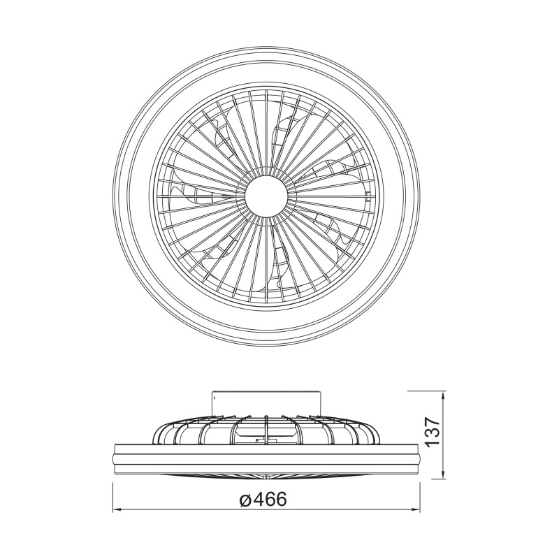 Светильник *46,6*13,7 см, LED *  40W, 3000К-6000К Mantra Gamer 8292, черный