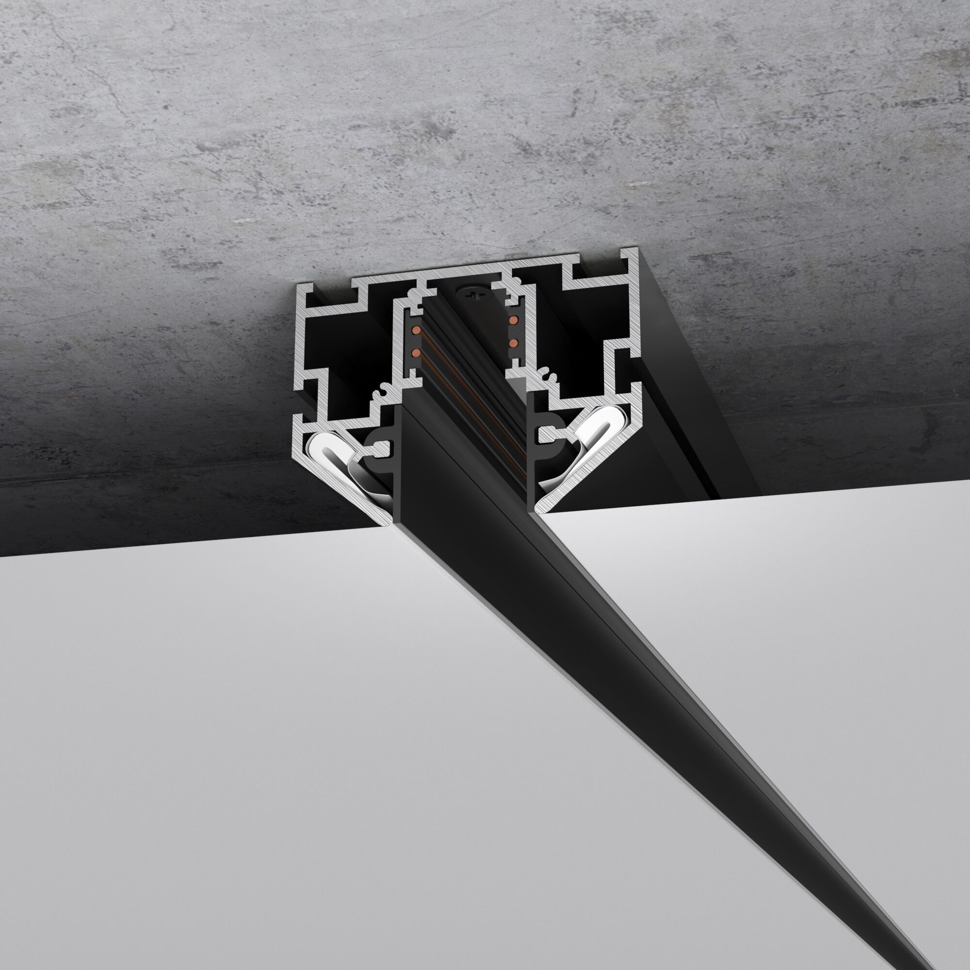 Шинопровод в натяжной потолок с декоративными вставками 2м Elektrostandard Slim Magnetic 85204/00
