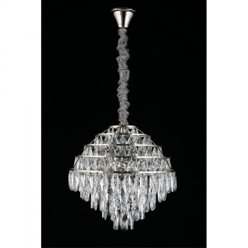 Каскадная люстра 45*75-150 см, 6*E14, 40W, Aployt Wanda APL.735.03.06, хром