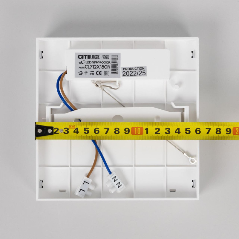 Светильник 16 см, 18W, 4000K Citilux Тао CL712X180N Белый 1620lm