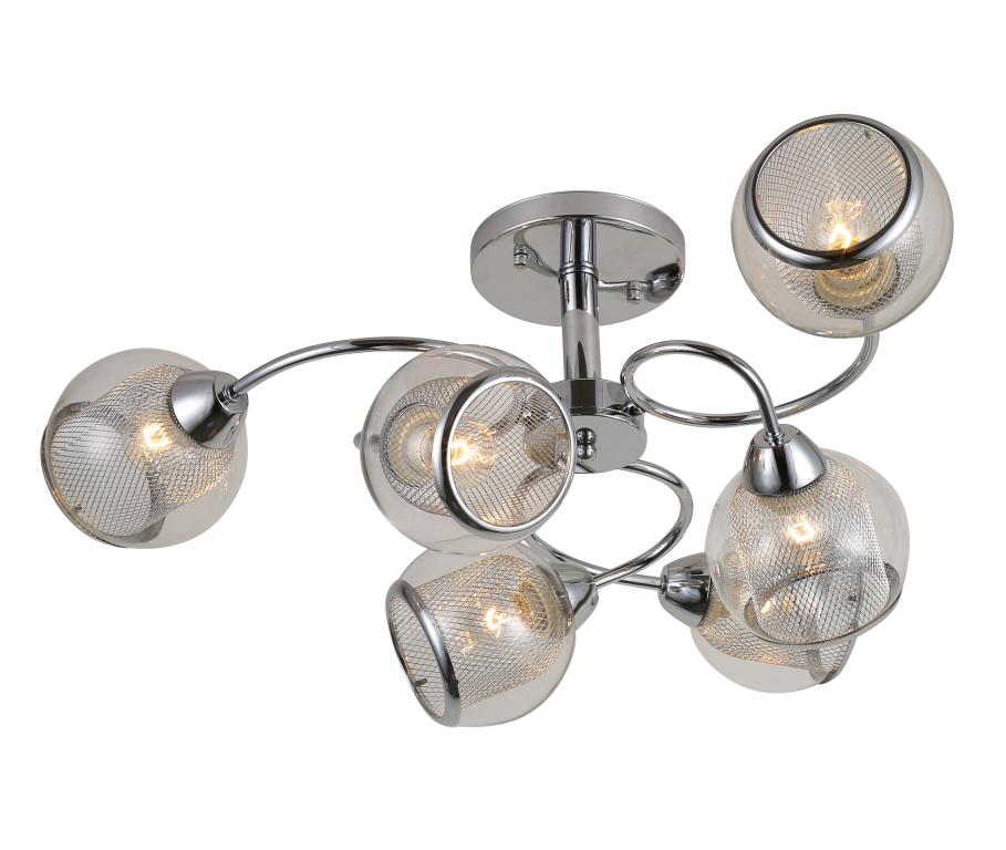 Люстра Ø730 x 260, мм, 6*40W (240W), CHROME (Хром) Rilon 06651/6 CHROME