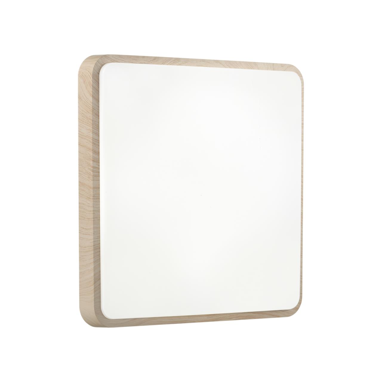 Cветильник 29*6 см, LED 18W, 4000 К, IP43, белый/бежевый под дерево, пластик Sonex Merto, 7608/AL