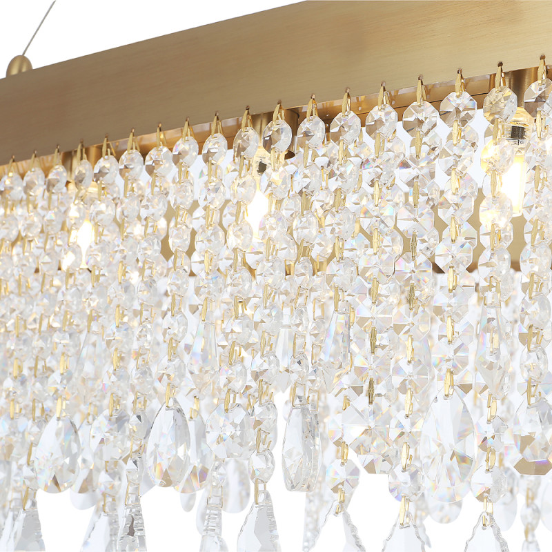 Светильник 120*35 см (овал), Crystal Lux AQUA SP20, латунь