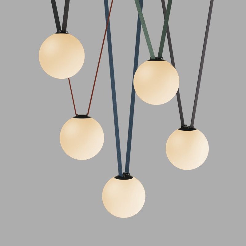 Светильник на шине *23*23,6- см, *LED*15W, 3000K, Denkirs BELTY ORB DK5555-BK, черный пластик