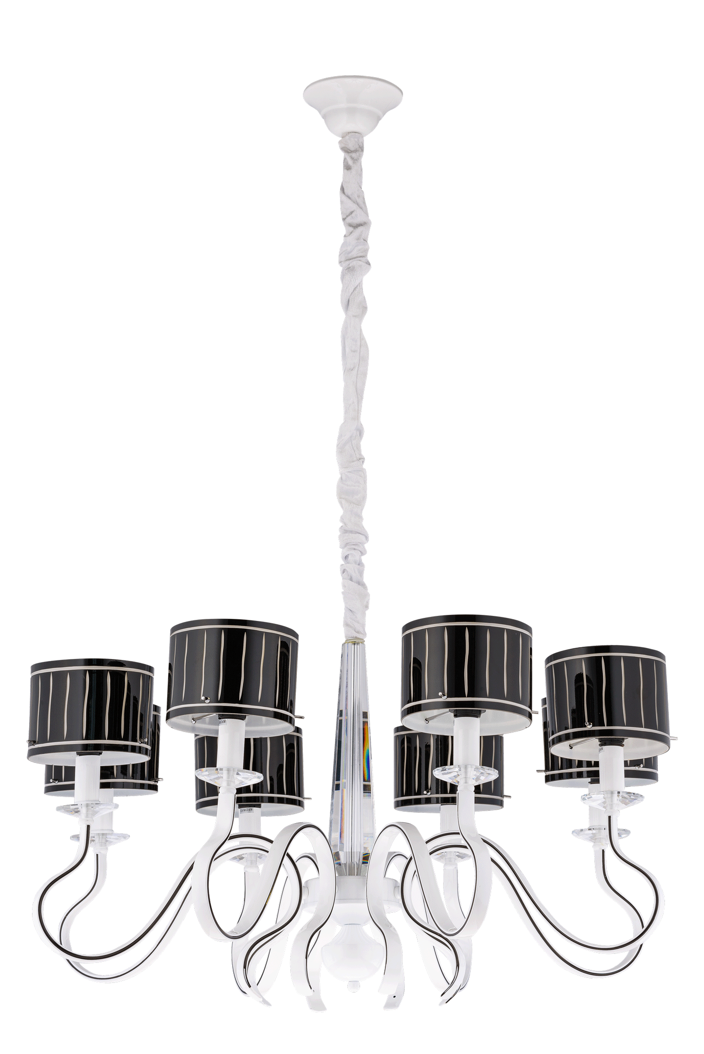 Люстра 820*460-1190, 8*E14, 40W Sfera Sveta Модерн 2168/8 WHITE, Белый