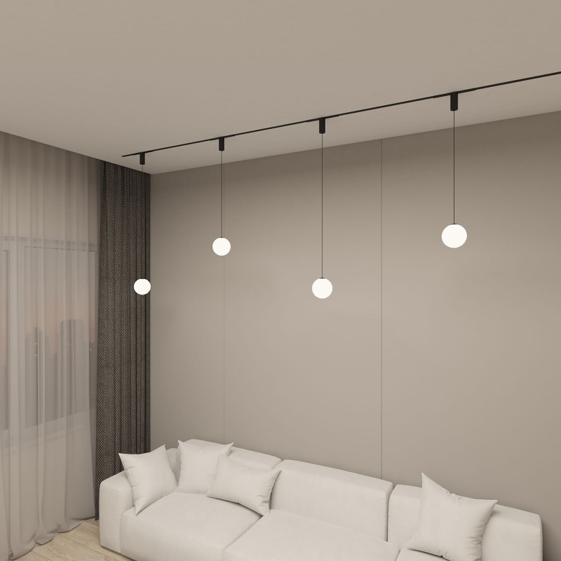 Светильник на шине 13*169 см, LED * 5W, 3000-6500К, Denkirs Smart Moon DK8052-BK, черный