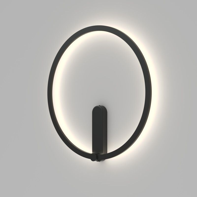 Настенный светильник 52 см, 24W, 3000-6500K, Denkirs Round DK5035-BK, черный