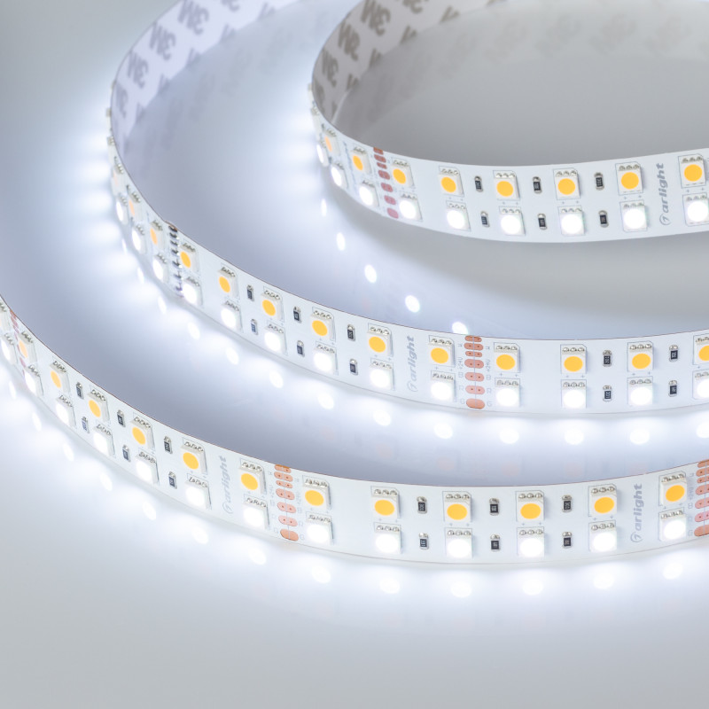 Лента RT-B144-19mm 24V RGBW-Warm (32 W/m, IP20, 5m) (Arlight, Открытый) 012327(3). Цена указана за 5 метров. Продается кратно 5 метрам.