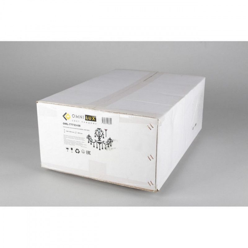 Подвесная люстра 80*150 см, 8*E14, 60W, Omnilux Omnilux 777 OML-77733-08, бронзовый