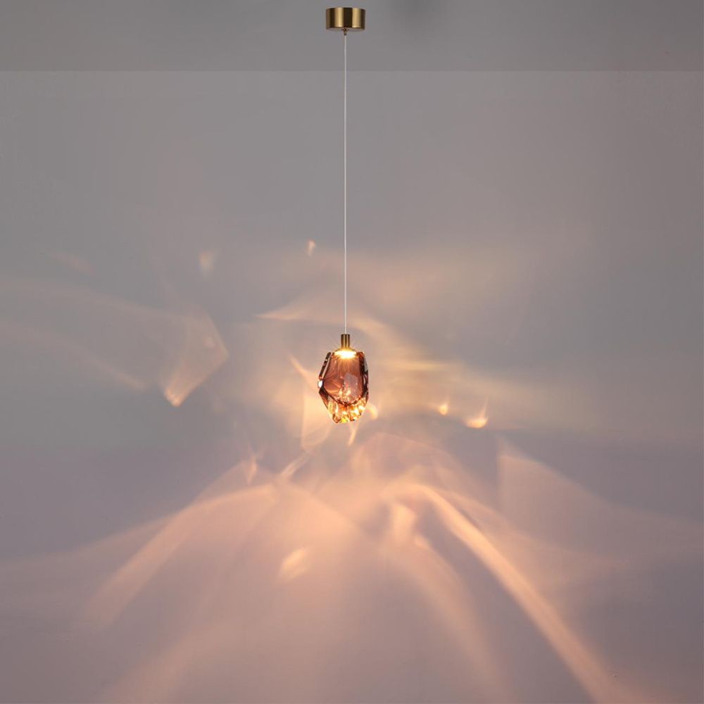 Подвесной светильник 9*14*250- см, 1*LED*4W, 3000K, Odeon Light Gemme 7113/4LC, цветной