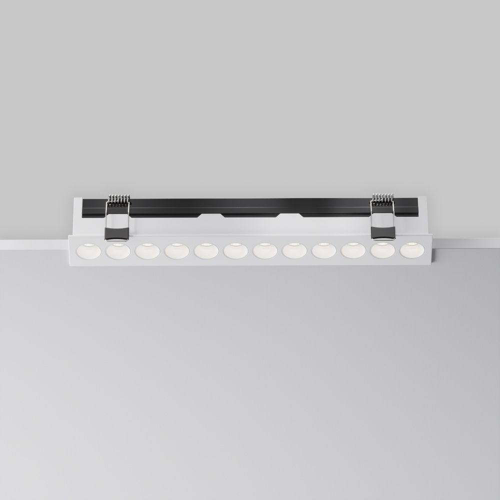 Встраиваемый светильник  DL065-20W3-6K-W 25,5*3,1*-3,95 см, *LED*20W, 6000K, Maytoni technical Points DL065-20W3-6K-W, Белый