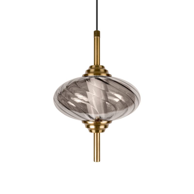 Подвесной светильник *15*-22,5 см, 1*LED*30W, 4000K, LOFT IT Helix 10421/C Smoke, бронзовый