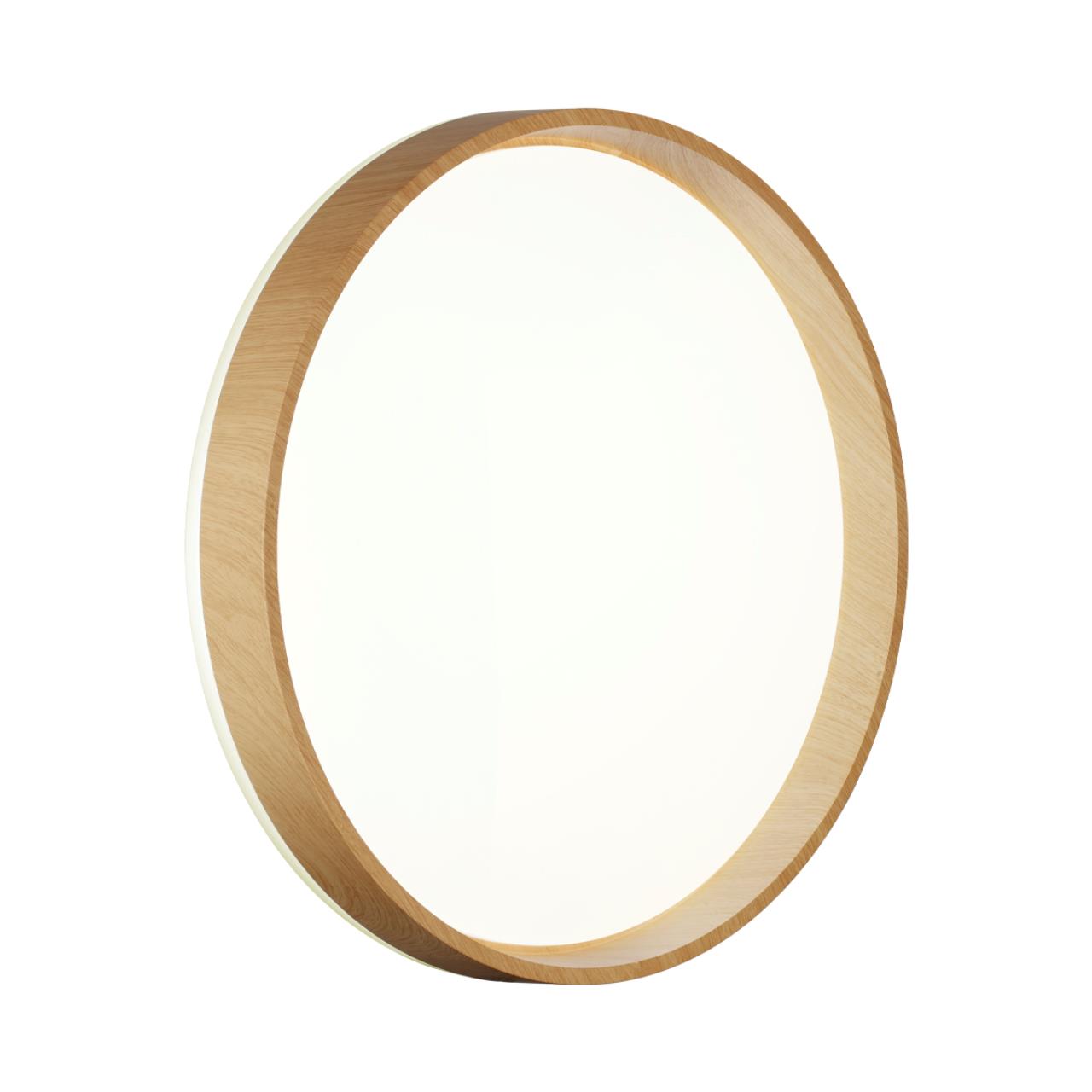 Cветильник 39*7,8 см, LED 48W, 4000 К, IP43, белый/коричневый, пластик Sonex Gari Wood, 7684/DL