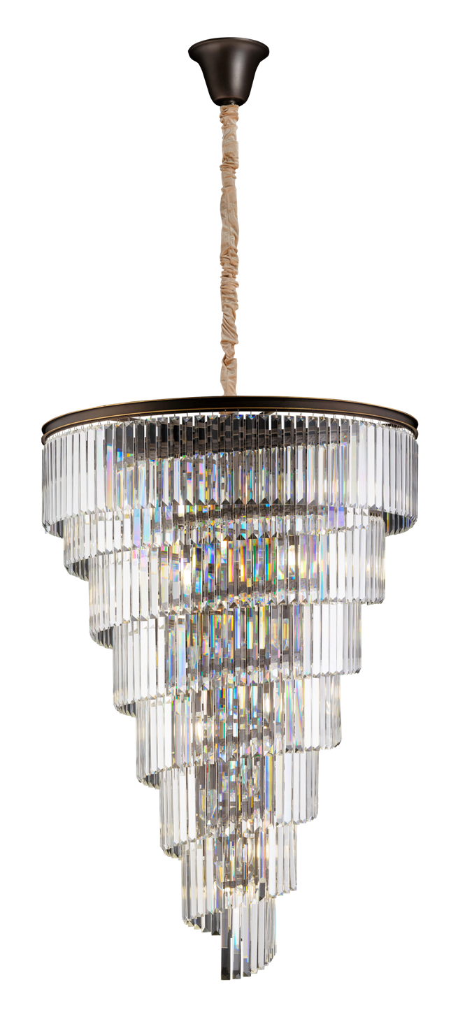 Люстра 800*1200-2350, 20*E14, 40W NewRgy Cristallo 8636A/20A CFG+GD, CFG+GD