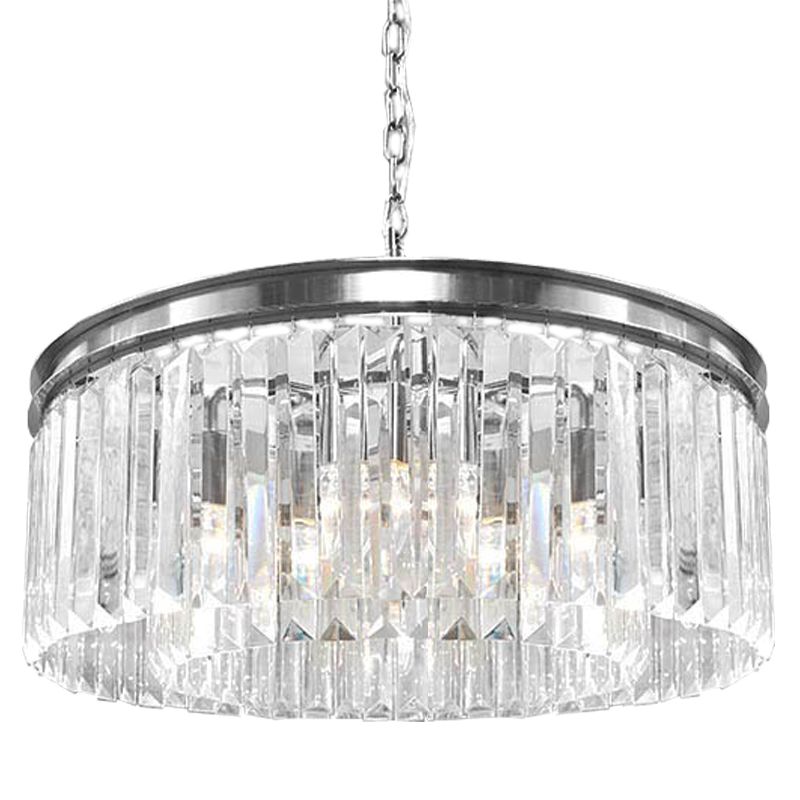 Подвесная люстра RH Odeon Chandelier Silver 80 79*79*170 см, 12*E14*40W, ImperiumLoft 155092-22, Хром
