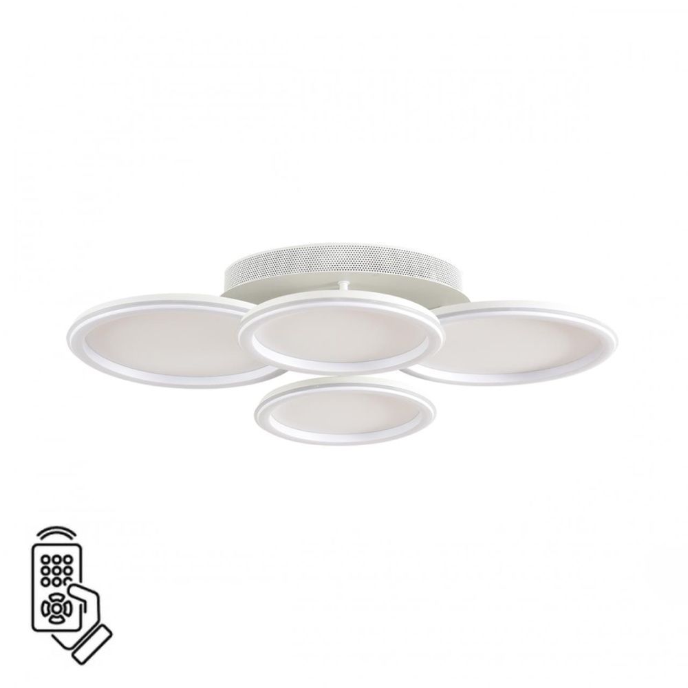 Умная люстра потолочная 9*60*15-15 см, 1*LED*95W, 3000-6500K, Lumion Alis Smart 8380/95CL, белый