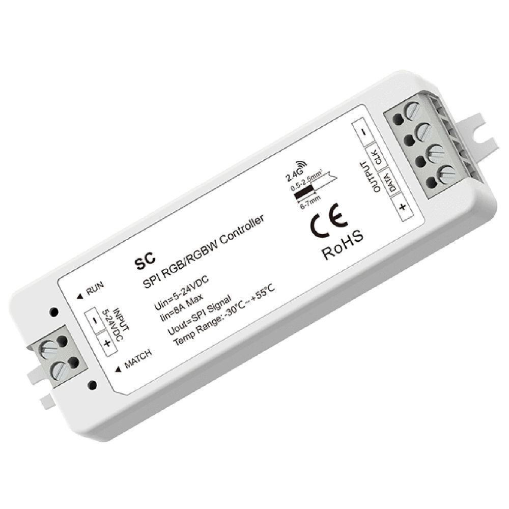 Контроллер 2001-CTR-007, контроллер, SPI-RGB  Favourite для светодиодной ленты 2001-CTR-007, L107*W59*H9+L97*W33*H18