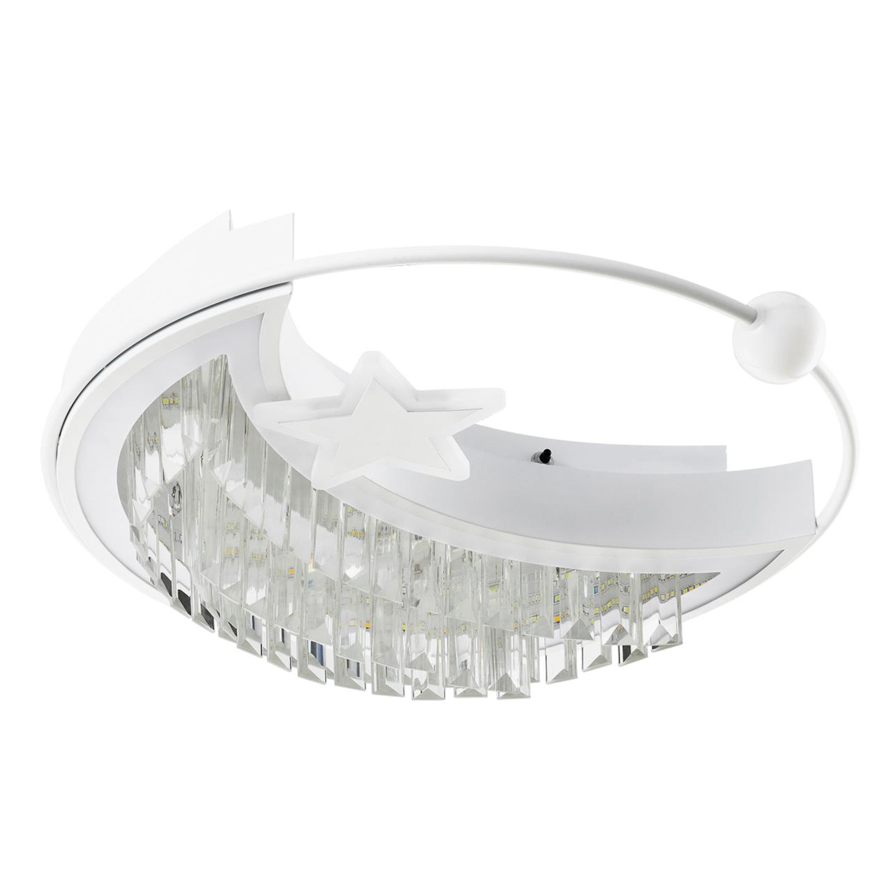 Светильник 46*46*20 см, LED 80W, 3000 / 6000K, Белый LED4U L8024-450 WT