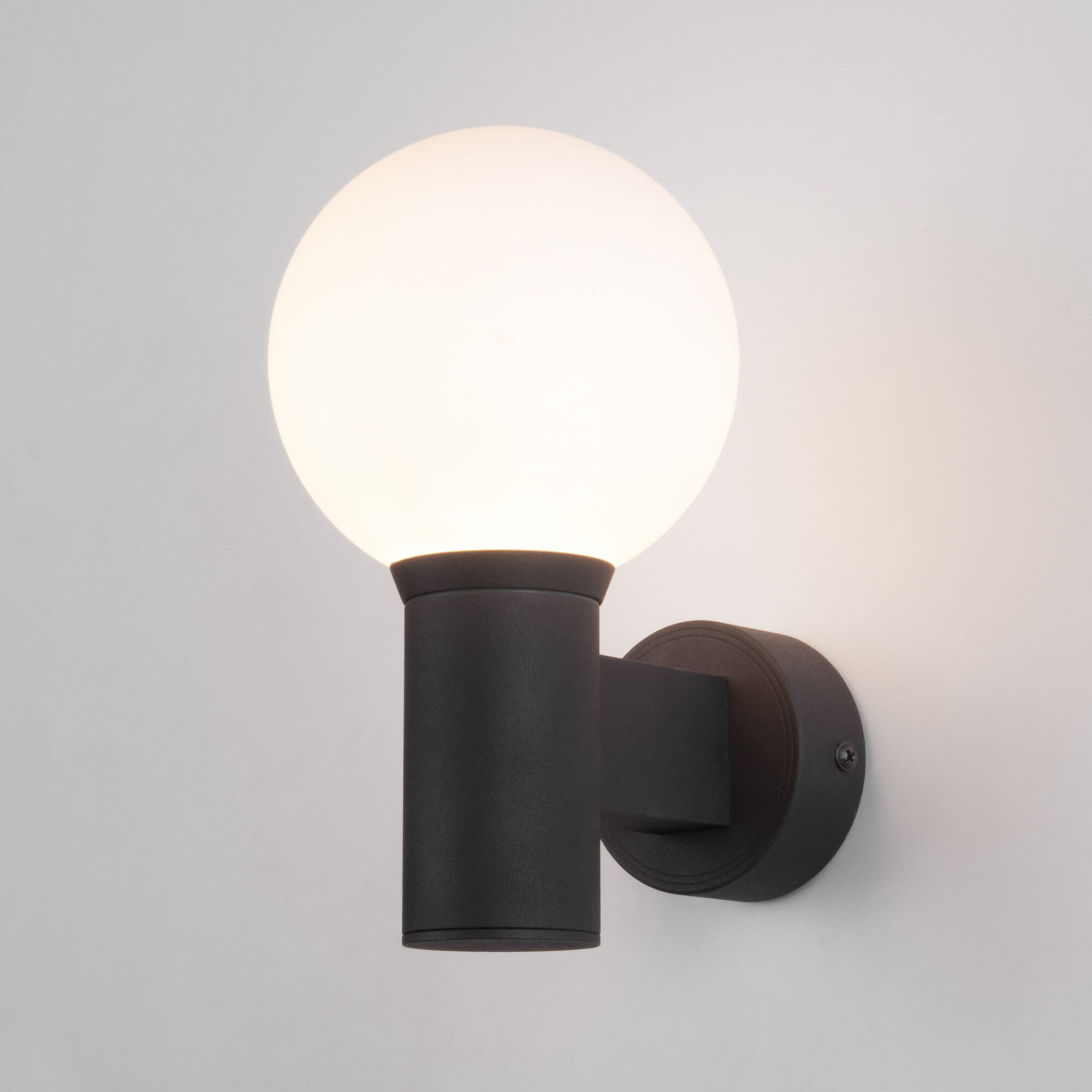 Светильник уличный настенный со стеклянным плафоном Sfera D 35126/D черный Elektrostandard